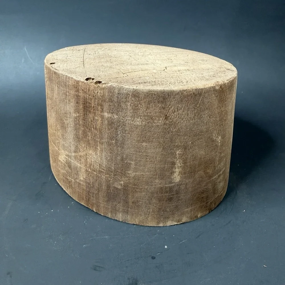 Antique Primitive Millinery Wood Hat Block Mold Form Hatter Tool‎ RC&Co 6 7/8